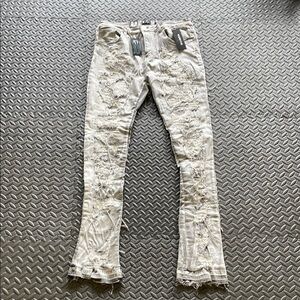 Men’s Waimea Distressed Gray Jeans
